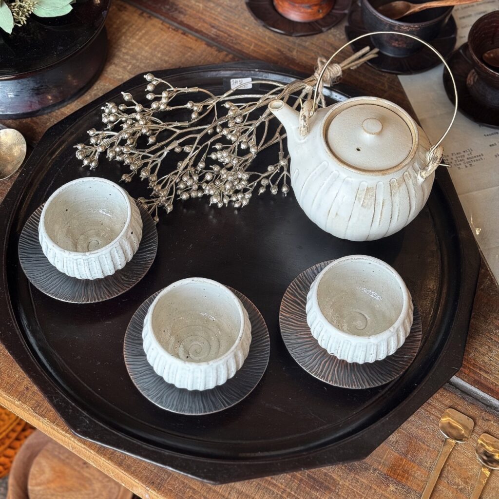 woodentray/spoon/cups/korea