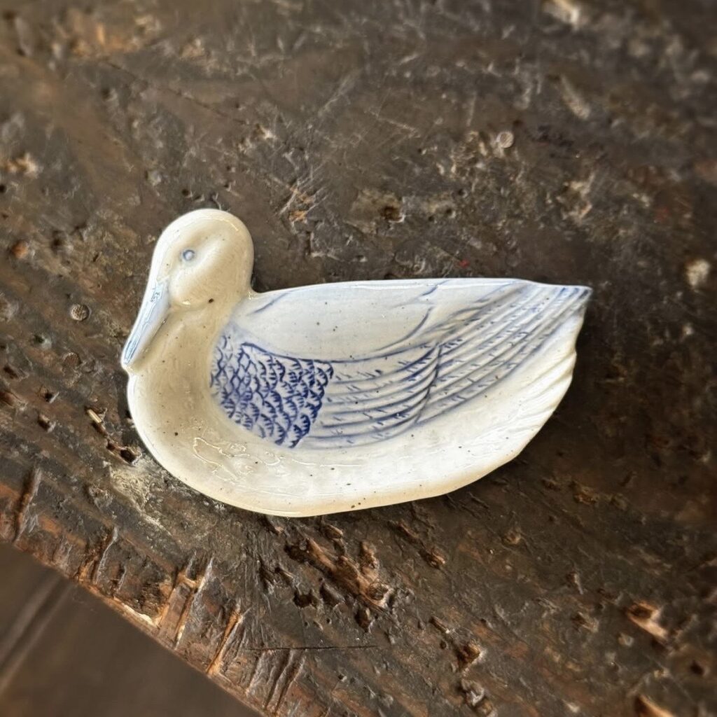 カモの豆皿/美濃焼プレート